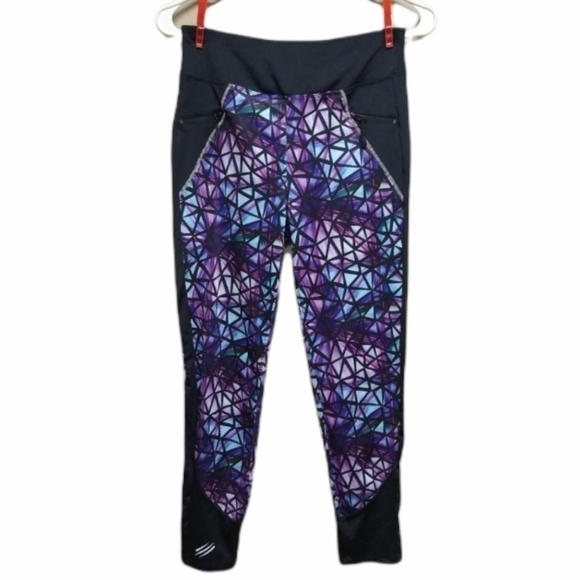COVERGIRL Pants - Covergirl Active Leggings stained glass mosaic pattern size M